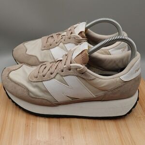 New Balance Shoes Mens 6.5 Women 8B Beige Lifestyle Sneakers WS237YB Flaw